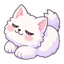 Annoying Dog cursor: the Annoying Dog fast asleep, kawaii chibi sticker style