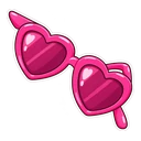 Barbie Convertible hover pointer: heart sunglasses pointing up-left