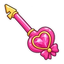 Barbie Dreamhouse hover pointer: heart key pointing up-left