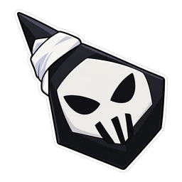 Bleach Hollow Mask hover pointer: a Soul Reaper badge pointing up-left