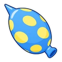 Bluey hover pointer: Keepy Uppy balloon pointing up-left