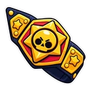 Brawl Stars El Primo hover pointer: a wrestling belt pointing up-left