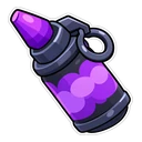 Brawl Stars Leon hover pointer: a smoke bomb pointing up-left