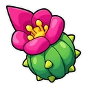 Brawl Stars Spike hover pointer: a cactus flower pointing up-left