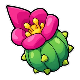 Brawl Stars Spike hover pointer: a cactus flower pointing up-left