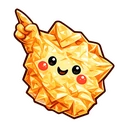 Crumpled Memo Mate hover pointer: crumpled orange-yellow paper ball with a smiling face and a paper hand pointing up