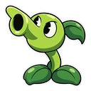 Cuphead hover pointer: a finger-gun peashooter pointing up-left