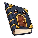 Doors Figure hover pointer: a library book pointing up-left