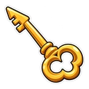 Doors Lighter hover pointer: a skeleton key pointing up-left