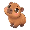 Encanto Capybara cursor: Antonio's baby capybara, sticker style