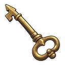 Eren Yeager hover pointer: the basement key pointing up-left