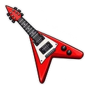FNAF Bonnie hover pointer: Bonnie's red guitar