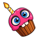 FNAF Chica hover pointer: Chica's cupcake