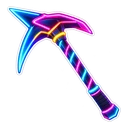 Fortnite Neon Raven hover pointer: neon pickaxe