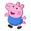 George Pig cursor: George Pig, sticker style
