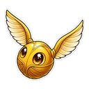 Golden Snitch cursor: the Golden Snitch, sticker style
