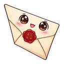 Hedwig hover pointer: Hogwarts letter pointing up-left