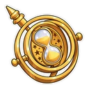Hermione Granger hover pointer: Time-Turner pointing up-left