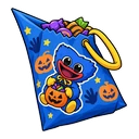 Huggy Wuggy Halloween hover pointer: trick-or-treat bag