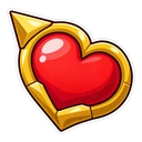 Hylian Shield hover pointer: Heart Container