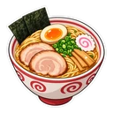 Ichiraku Ramen cursor: a bowl of Ichiraku ramen, sticker style