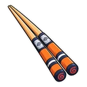 Ichiraku Ramen hover pointer: a pair of chopsticks pointing up-left