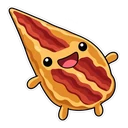 Jake the Dog hover pointer: bacon pancake pointing up-left