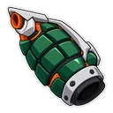 Katsuki Bakugo hover pointer: a grenade gauntlet pointing up-left