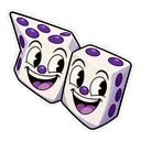 King Dice hover pointer: a pair of dice pointing up-left