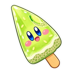 Kirby Summer hover pointer: melon ice pop
