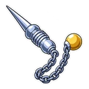 Kurapika hover pointer: his Dowsing Chain pointing up-left