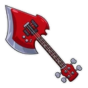 Marceline hover pointer: Marceline's axe bass pointing up-left