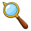 Mystery Machine hover pointer: magnifying glass pointing up-left