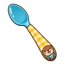 Otter Picnic hover pointer: small picnic spoon pointing up-left