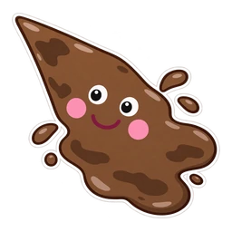 Peppa Pig hover pointer: muddy puddle pointing up-left