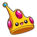 Princess Bubblegum hover pointer: candy crown pointing up-left