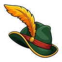 Puss in Boots hover pointer: Puss's feathered hat pointing up-left