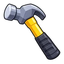 Roblox Builderman hover pointer: builder's hammer