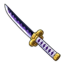 Roronoa Zoro hover pointer: a katana pointing up-left