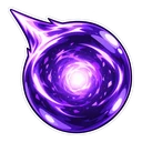 Satoru Gojo hover pointer: a Hollow Purple orb pointing up-left