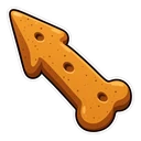 Scooby-Doo hover pointer: Scooby Snack pointing up-left