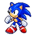 Sonic Pixel cursor: 16-bit Sonic sprite in pixel art