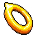 Sonic Pixel hover pointer: pixel art gold ring