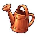 Stardew Watering Can cursor: copper watering can, sticker style