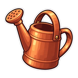 Stardew Watering Can cursor: copper watering can, sticker style