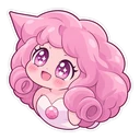 Steven Universe Lion hover pointer: rose pointing up-left