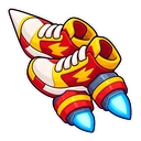 Subway Surfers Hoverboard hover pointer: a pair of Super Sneakers pointing up-left