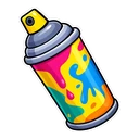 Subway Surfers Jake hover pointer: a spray-paint can pointing up-left
