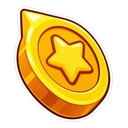 Subway Surfers Tricky hover pointer: a gold coin pointing up-left