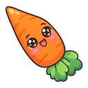 Toca Boca Bunny hover pointer: a carrot pointing up-left